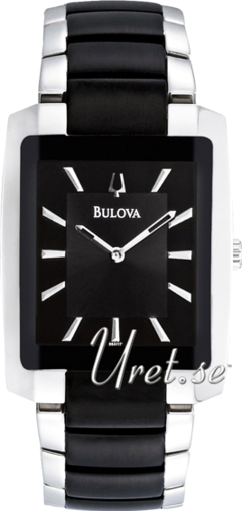 Bulova Dress Herrklocka 98A117 Svart/Stål - Bulova