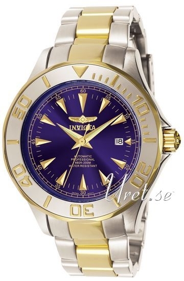 Invicta Herrklocka 7038 Pro Diver Blå/Gulguldtonat stål Ø47 mm - Invicta