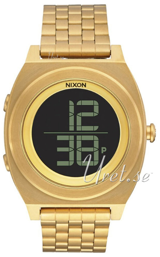 Nixon The Time Teller A948502-00 LCD/Gulguldtonat stål Ø40 mm - Nixon