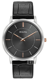 Bulova Dress Svart/Läder Ø40 mm 98A167
