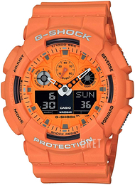 Casio G-Shock Orange/Resinplast Ø51 mm GA-100RS-4AER