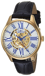 Invicta Vintage Silverfärgad/Läder Ø34 mm 23659