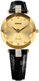 Jowissa Facet Guld/Läder Ø29.5 mm J5.615.S