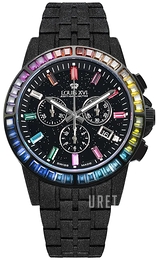 Louis XVI Majeste Frosted Iced Out Svart/Stål Ø43 mm LXVI1129