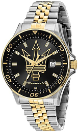 Maserati Sfida Svart/Gulguldtonat stål Ø44 mm R8853140009