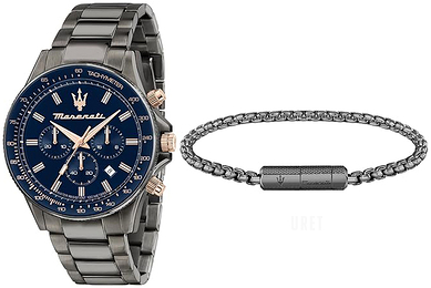 Maserati Sfida Blå/Stål Ø44 mm R8873640020