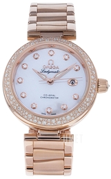 Omega De Ville Ladymatic Co-Axial 34mm Vit/18 karat roséguld Ø34 mm 425.65.34.20.55.010