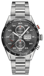 TAG Heuer Carrera Grå/Stål Ø43 mm CV2A1U.BA0738
