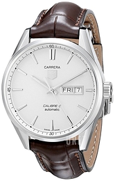 TAG Heuer TAG Heuer Carrera Silverfärgad/Läder Ø41 mm WAR201B.FC6291