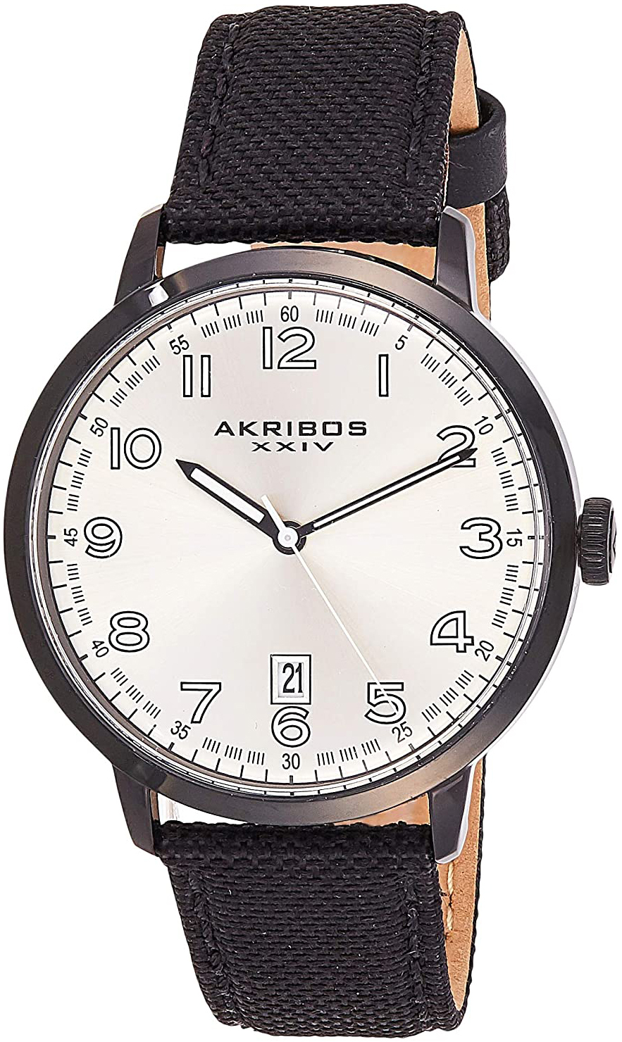 Akribos XXIV Herrklocka AK1025BK Classic Silverfärgad/Läder Ø41 mm - Akribos XXIV