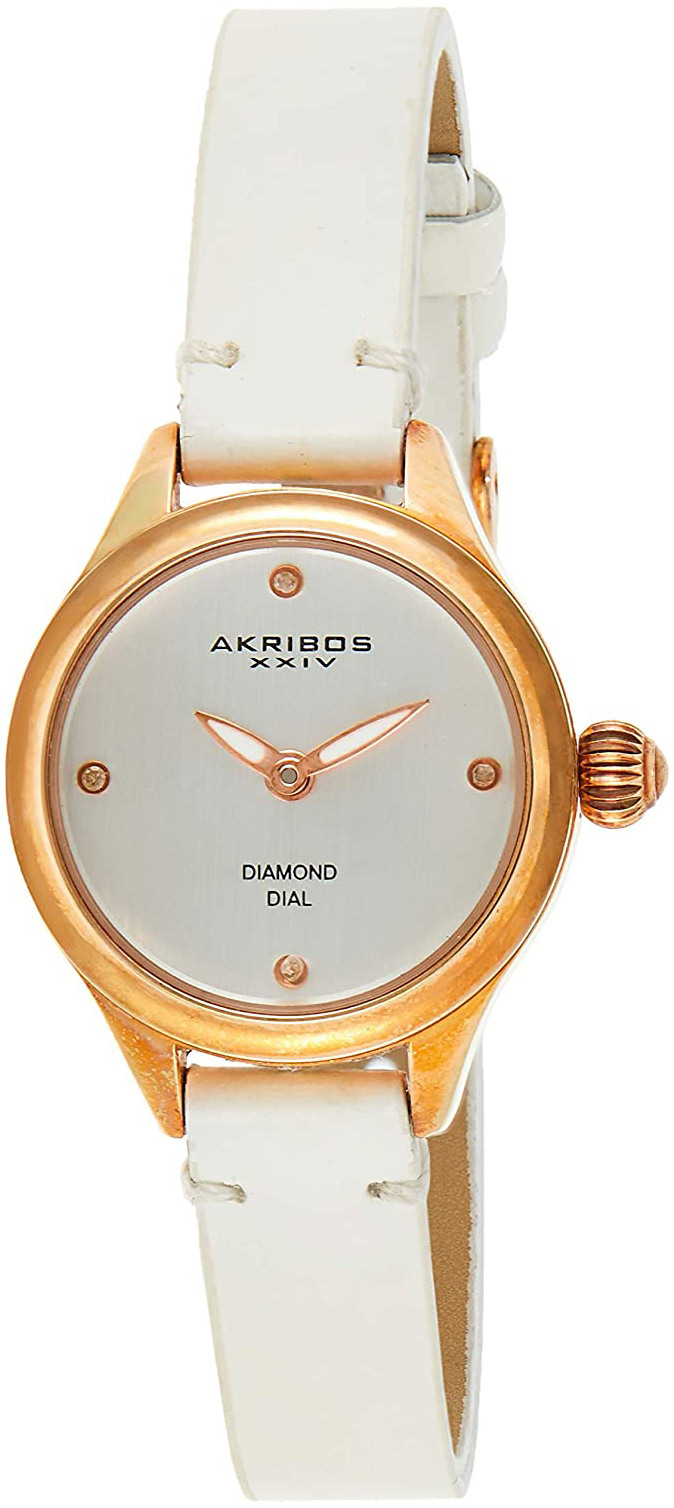 Akribos XXIV Damklocka AK750WTR Grå/Läder Ø26 mm - Akribos XXIV