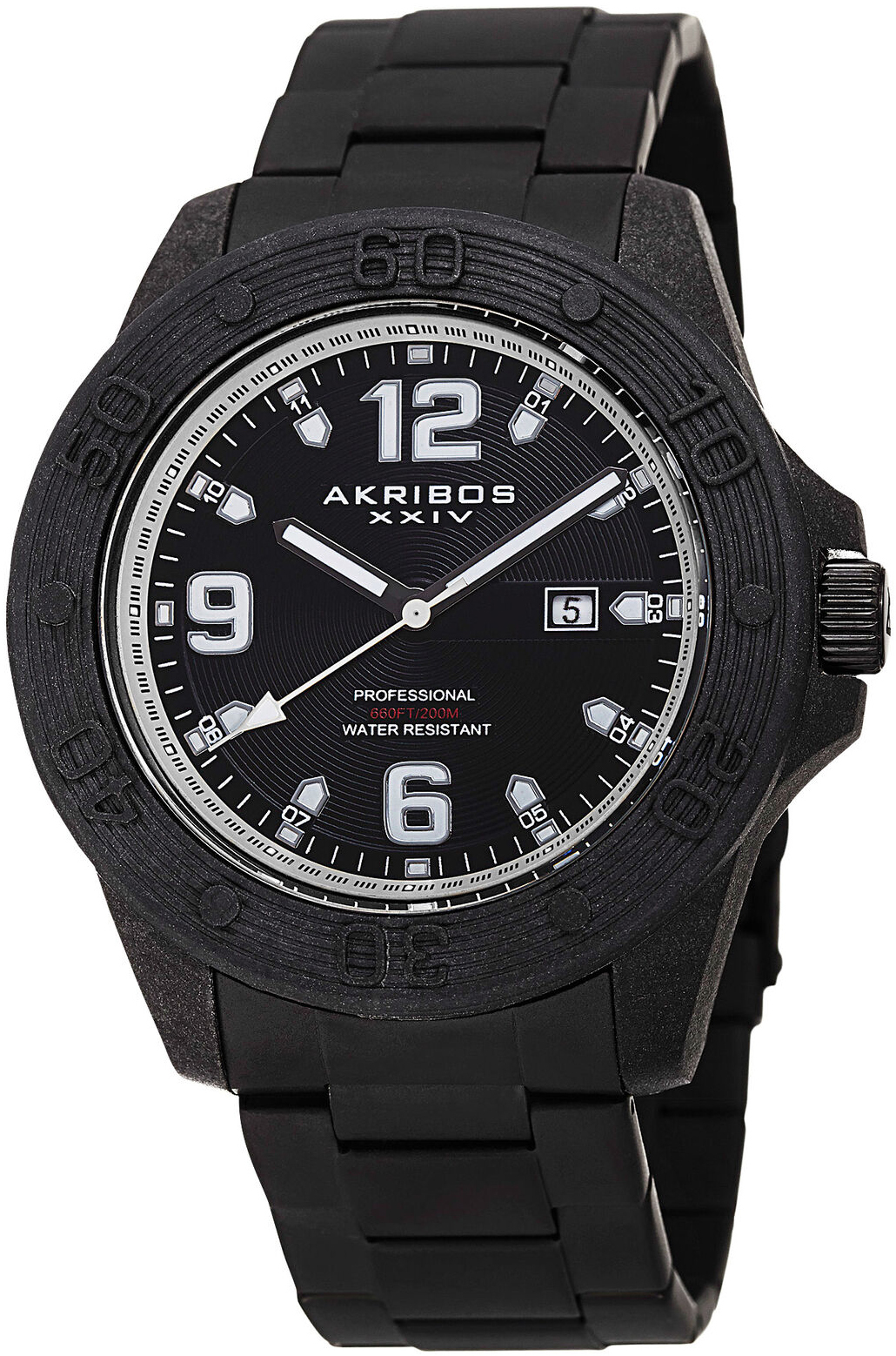 Akribos XXIV Herrklocka AK797WT Divers Svart/Stål Ø48 mm - Akribos XXIV