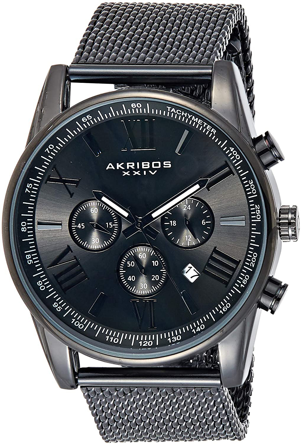 Akribos XXIV Chronograph Herrklocka AK813BK Svart/Stål Ø45 mm - Akribos XXIV