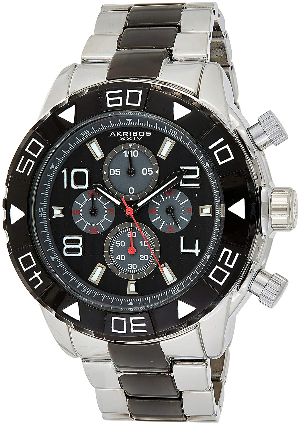 Akribos XXIV Herrklocka AK814TTB Divers Svart/Stål Ø49.5 mm - Akribos XXIV