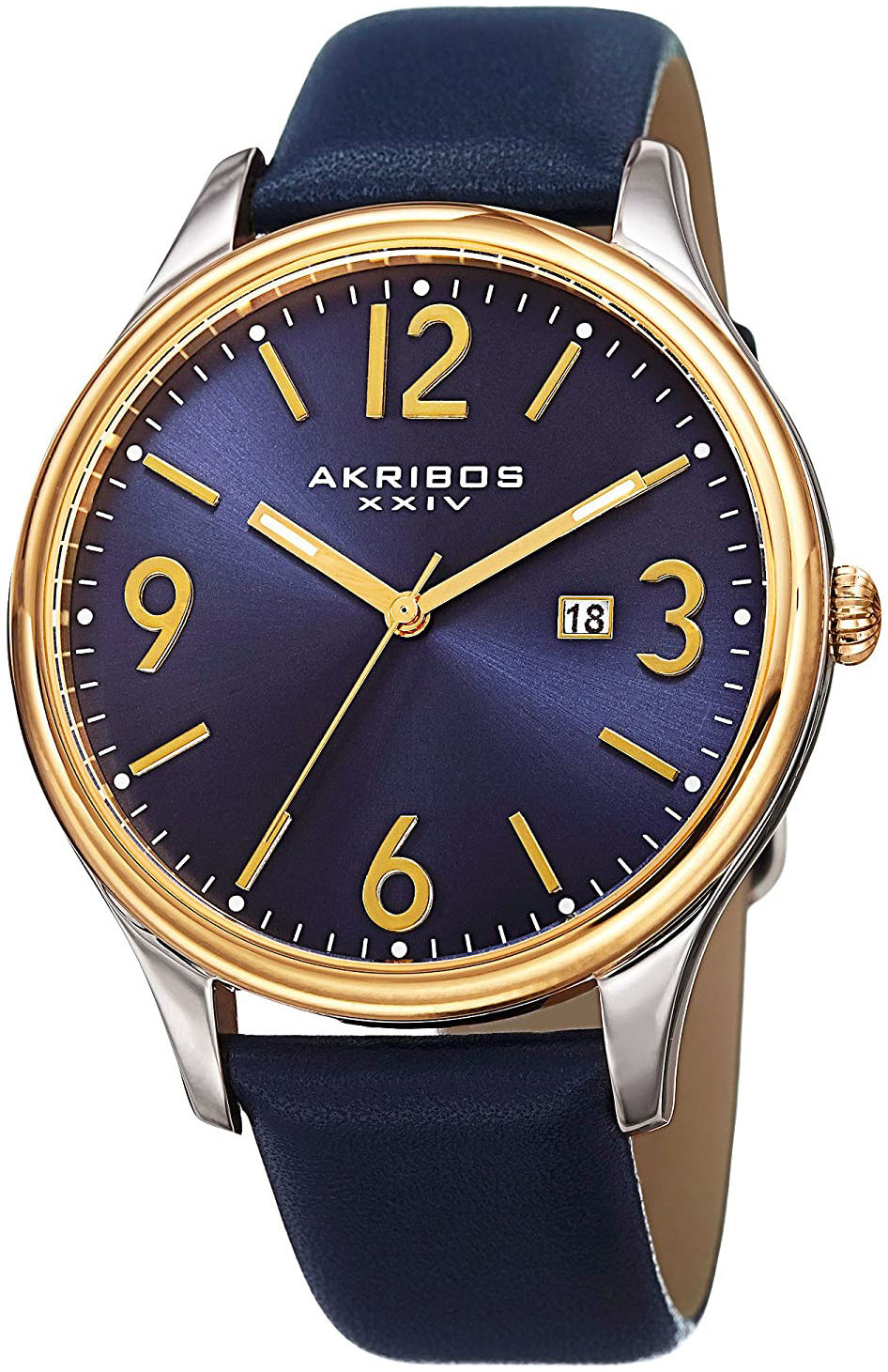 Akribos XXIV Herrklocka AK869BU Blå/Läder Ø44 mm - Akribos XXIV