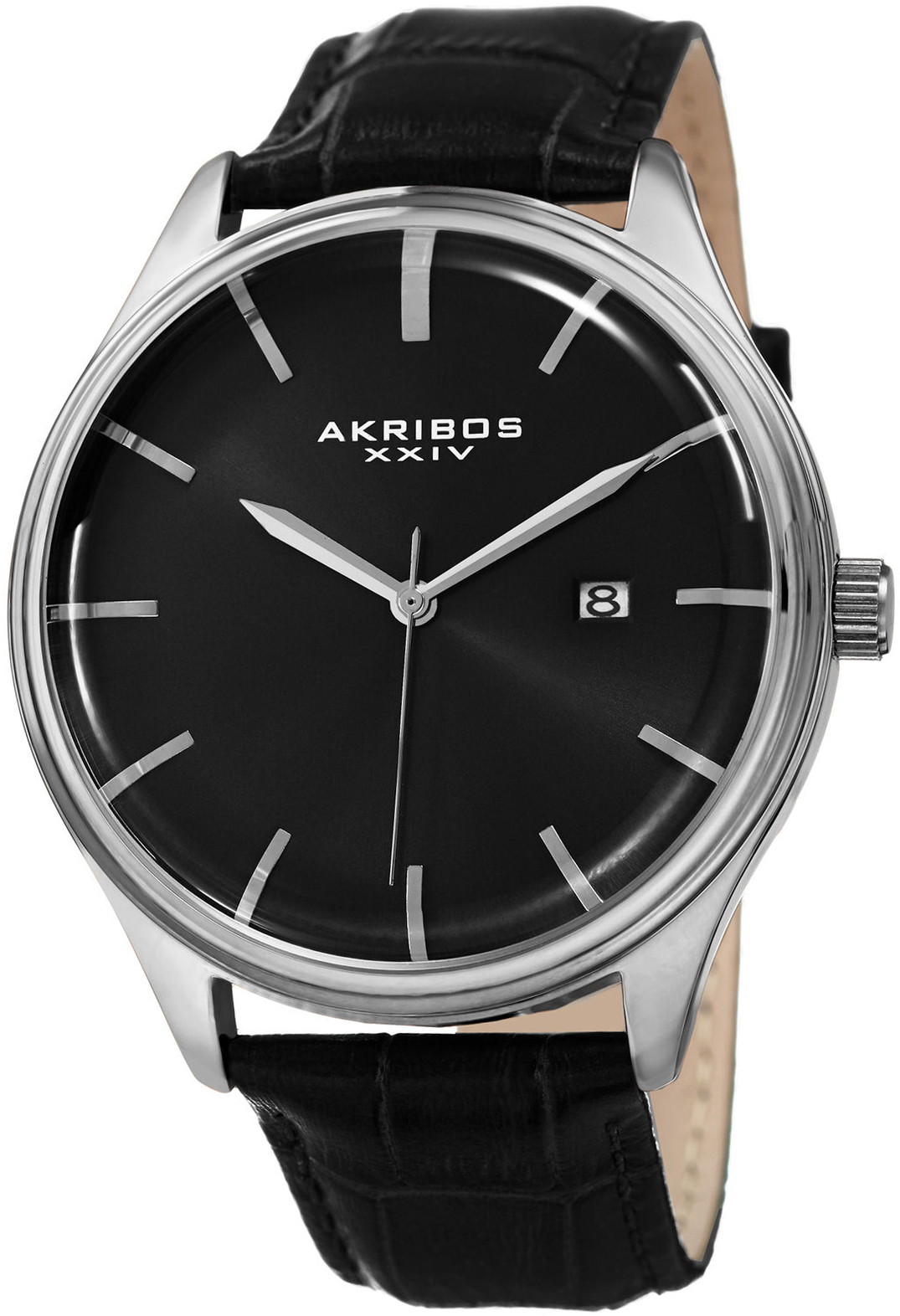 Akribos XXIV Herrklocka AK914SSB Classic Svart/Läder Ø45 mm - Akribos XXIV