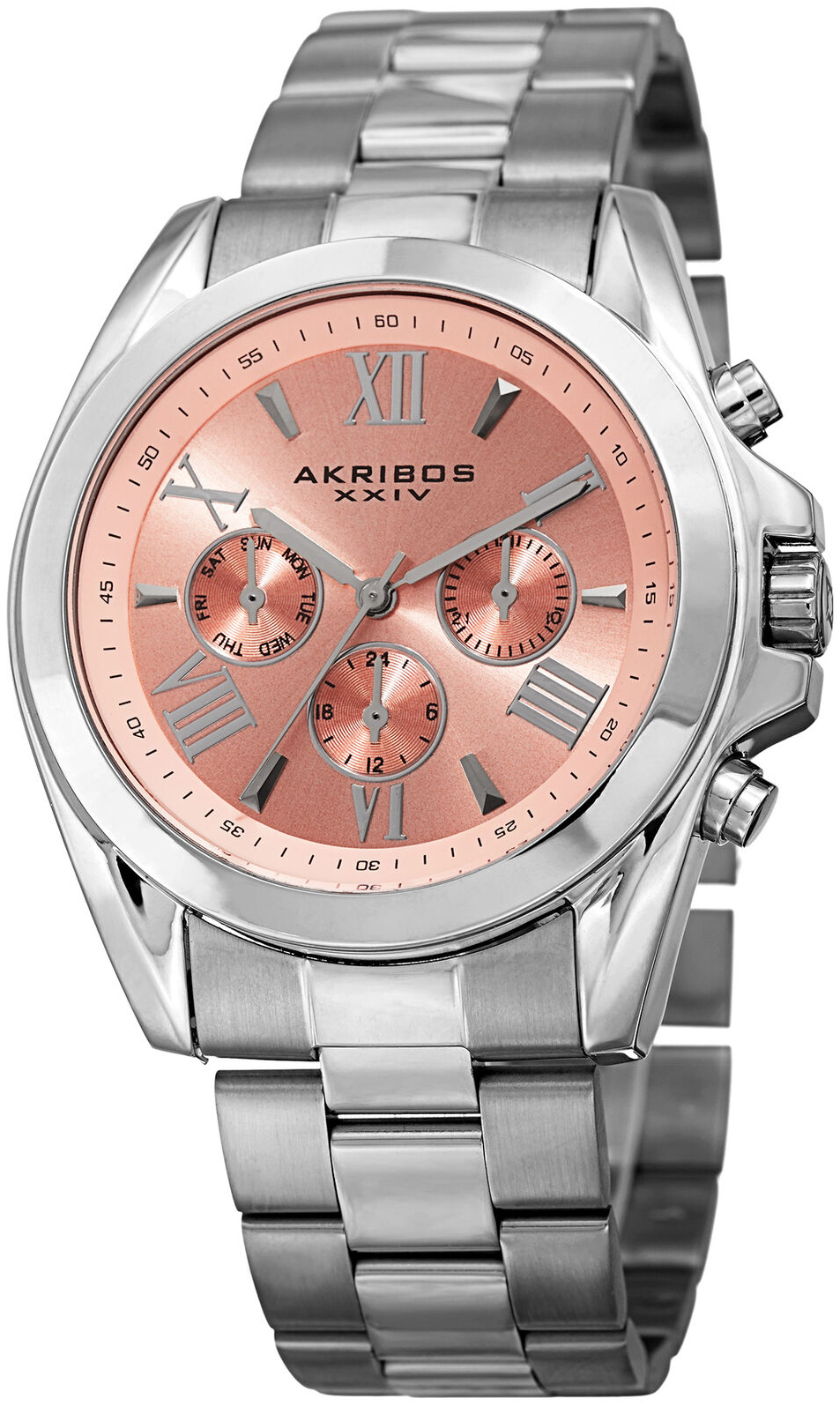 Akribos XXIV Damklocka AK951SSPK Roséguldstonad/Stål Ø42 mm - Akribos XXIV