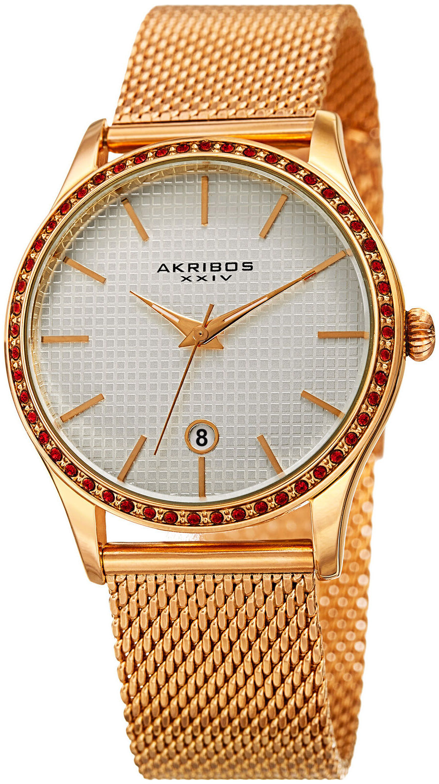 Akribos XXIV Damklocka AK967YG Vit/Gulguldtonat stål Ø38 mm - Akribos XXIV