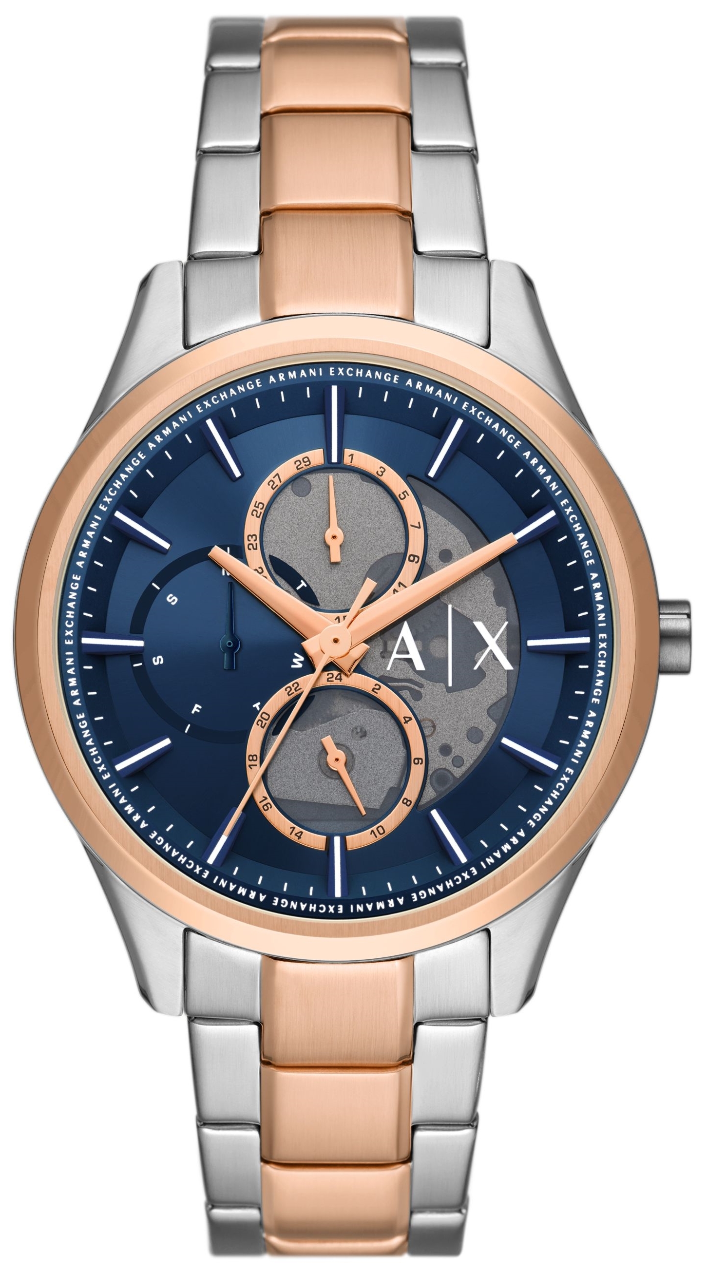 Armani Exchange Herrklocka AX1874 Dante Bl&aring;/Ros&eacute;guldstonat st&aring;l