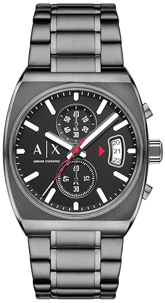 Armani Exchange Herrklocka AX2823 Svart/St&aring;l