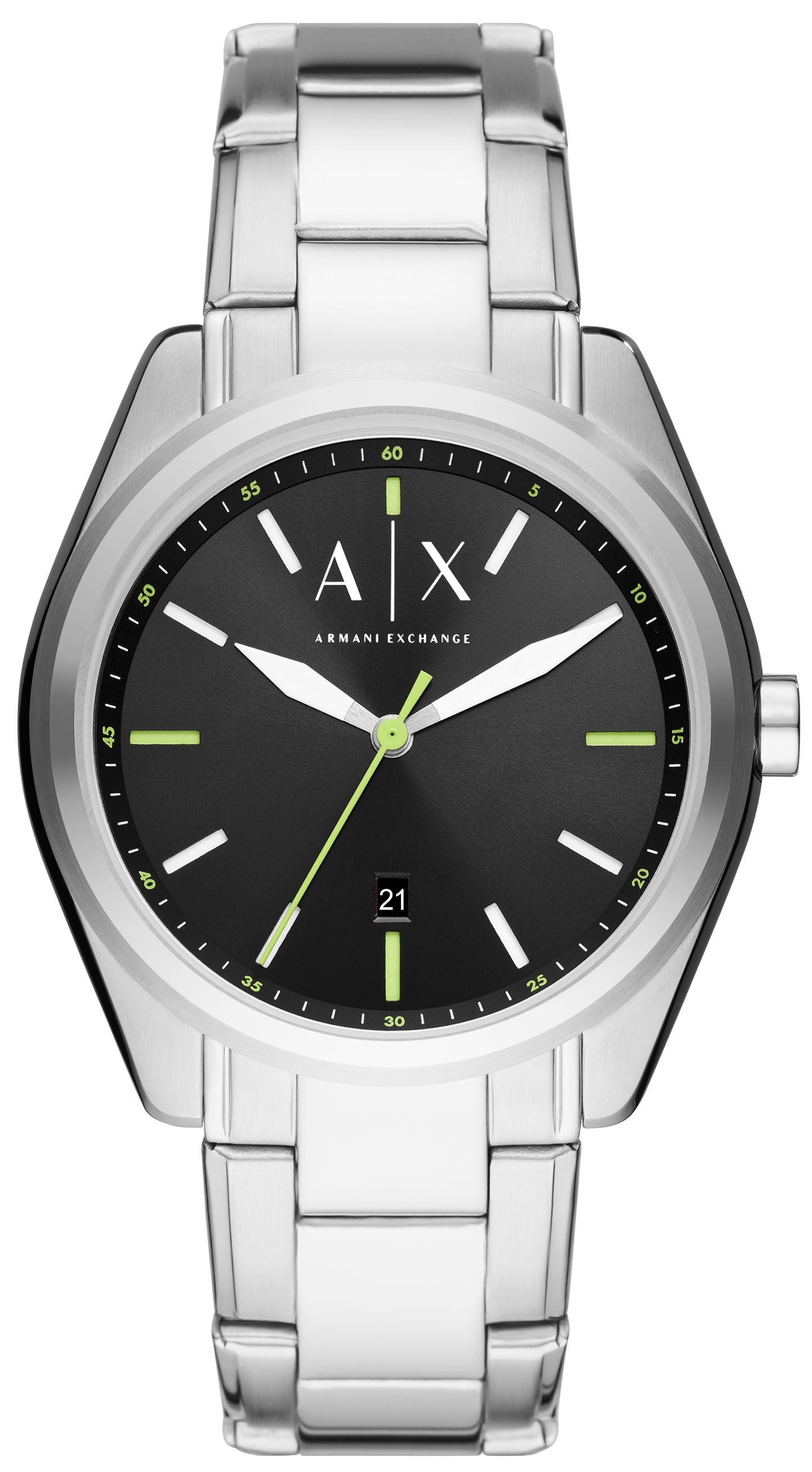 Armani Exchange Herrklocka AX2856 Giacomo Svart/St&aring;l &Oslash;43 mm