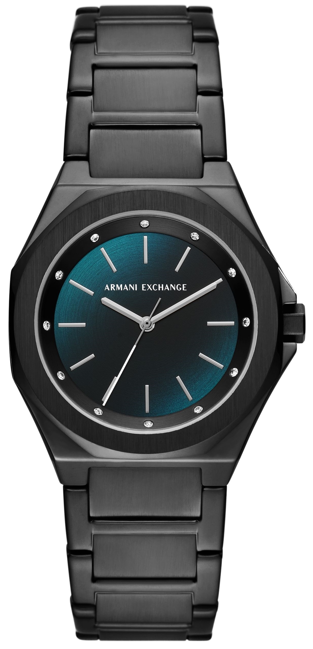 Armani Exchange Damklocka AX4609 Andrea Gr&ouml;n/St&aring;l &Oslash;34 mm