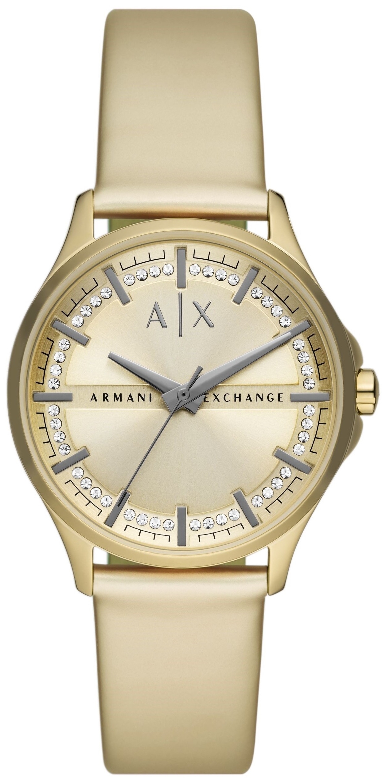 Armani Exchange Damklocka AX5271 Lady Hampton Guldtonad/Gummi &Oslash;36 mm