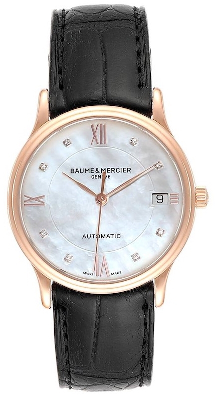 Baume & Mercier Herrklocka MOA10077 CLASSIMA Silverfärgad/Läder - Baume & Mercier