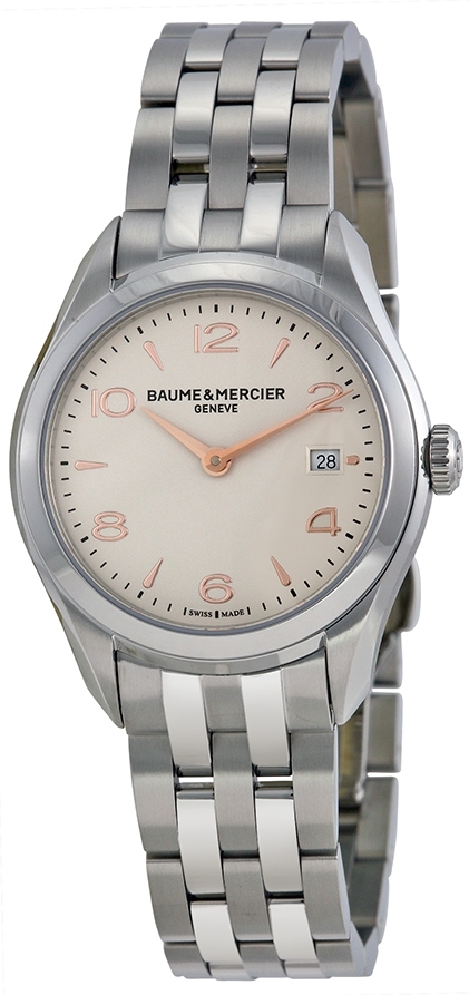 Baume & Mercier Damklocka M0A10175 Clifton Silverfärgad/Stål - Baume & Mercier