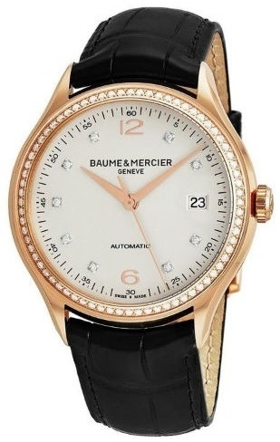 Baume & Mercier Herrklocka M0A10194 Clifton Silverfärgad/Läder - Baume & Mercier