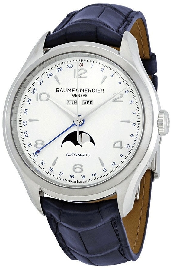 Baume & Mercier Herrklocka M0A10450 Clifton Vit/Läder Ø43 mm - Baume & Mercier