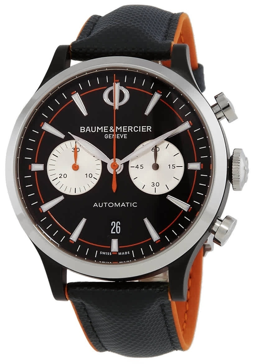 Baume & Mercier Herrklocka M0A10451 Capeland Svart/Gummi Ø42 mm - Baume & Mercier