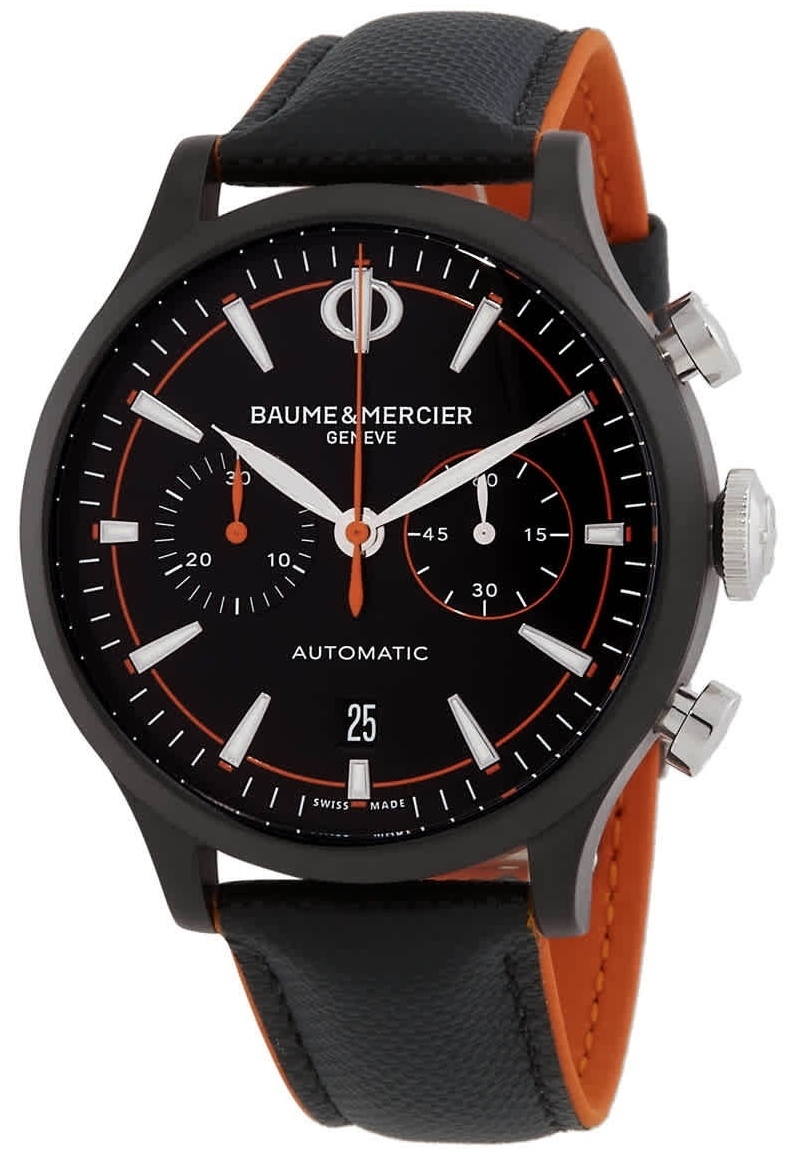 Baume & Mercier Herrklocka M0A10452 Capeland Svart/Gummi Ø42 mm - Baume & Mercier