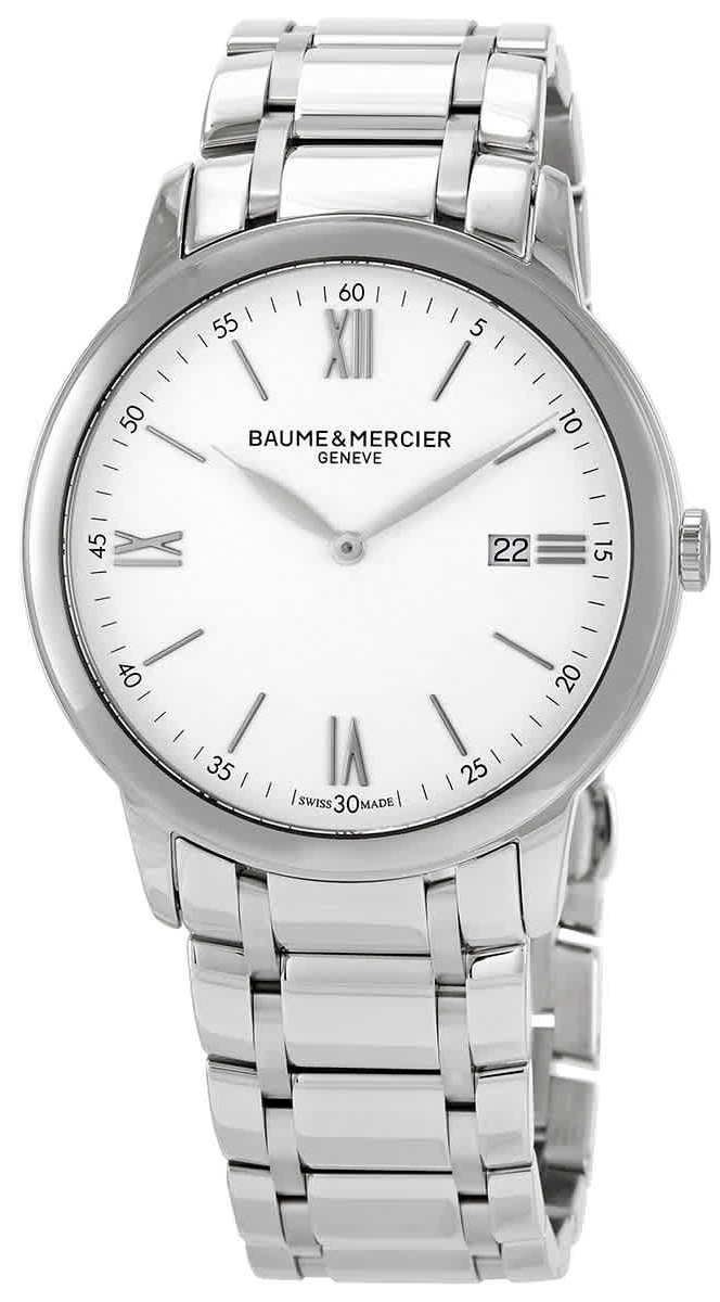 Baume & Mercier Herrklocka M0A10526 Classima Vit/Stål Ø42 mm - Baume & Mercier