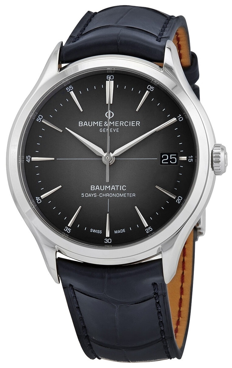 Baume & Mercier Herrklocka M0A10550 Clifton Grå/Läder Ø40 mm - Baume & Mercier