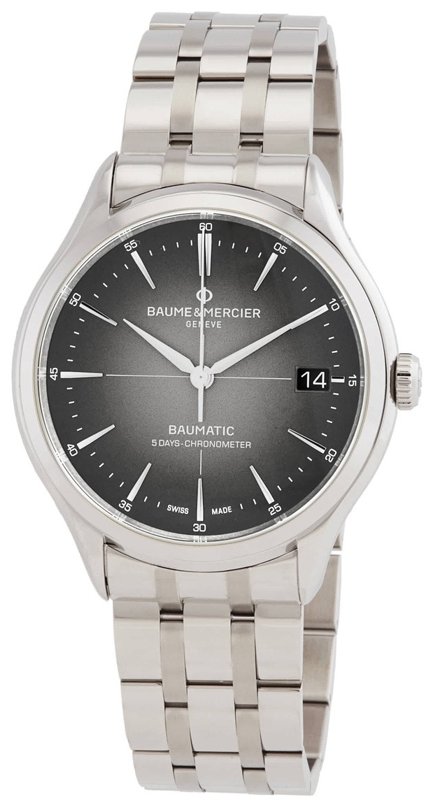 Baume & Mercier Herrklocka M0A10551 Clifton Grå/Stål Ø40 mm - Baume & Mercier