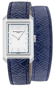 Baume & Mercier Damklocka M0A10629 Hampton Vit/Läder - Baume & Mercier
