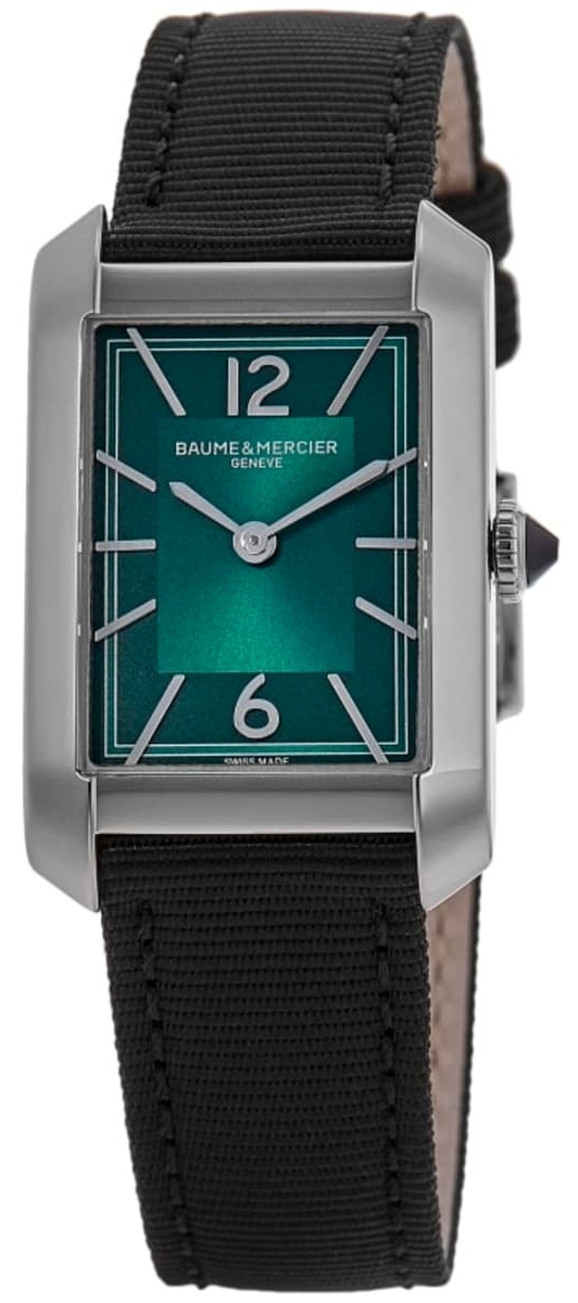 Baume & Mercier Damklocka M0A10630 Hampton Grön/Läder - Baume & Mercier