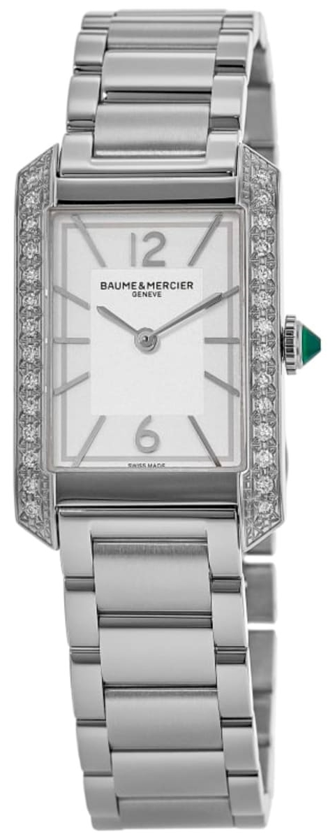 Baume & Mercier Damklocka M0A10631 Hampton Vit/Stål - Baume & Mercier