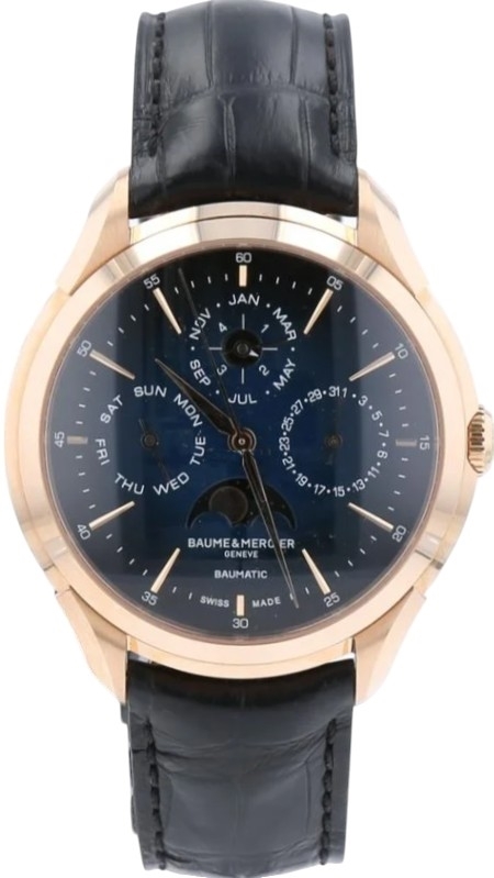 Baume & Mercier Herrklocka M0A10632 Clifton Blå/Läder Ø42 mm - Baume & Mercier