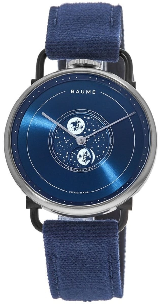 Baume & Mercier Herrklocka M0A10637 Blå/Läder Ø41 mm - Baume & Mercier