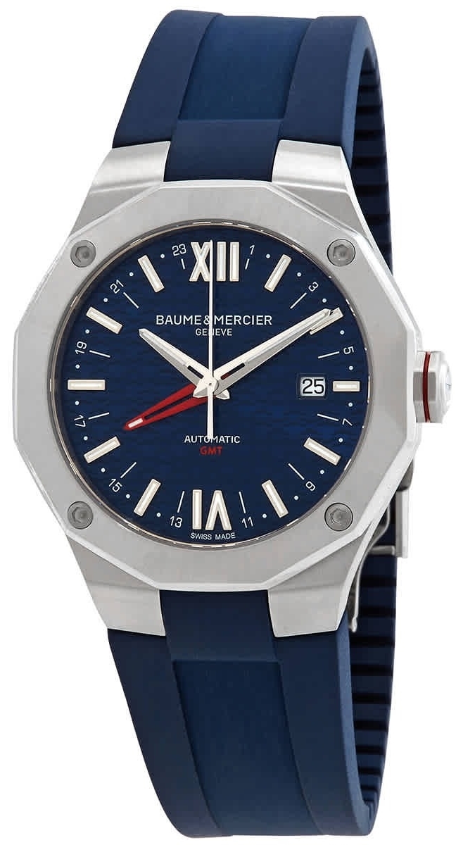 Baume & Mercier Herrklocka M0A10659 Riviera Blå/Gummi Ø42 mm - Baume & Mercier