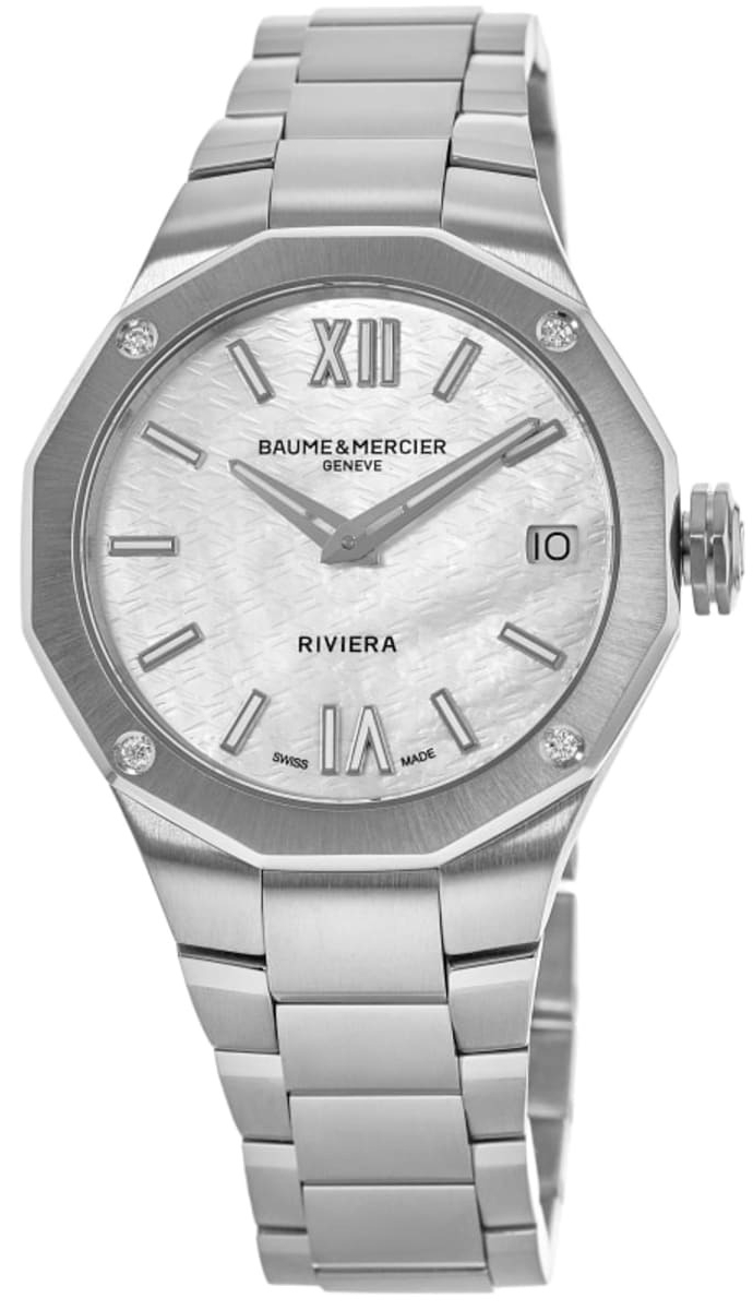Baume & Mercier Damklocka M0A10729 Riviera Silverfärgad/Stål - Baume & Mercier