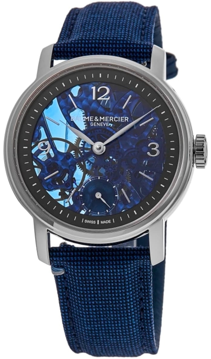 Baume & Mercier Herrklocka M0A10735 Classima Blå/Läder Ø42 mm - Baume & Mercier