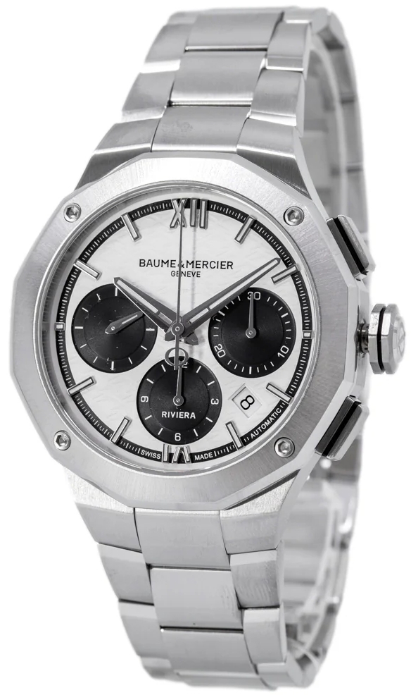 Baume & Mercier Herrklocka M0A10827 Riviera Vit/Stål Ø41 mm - Baume & Mercier