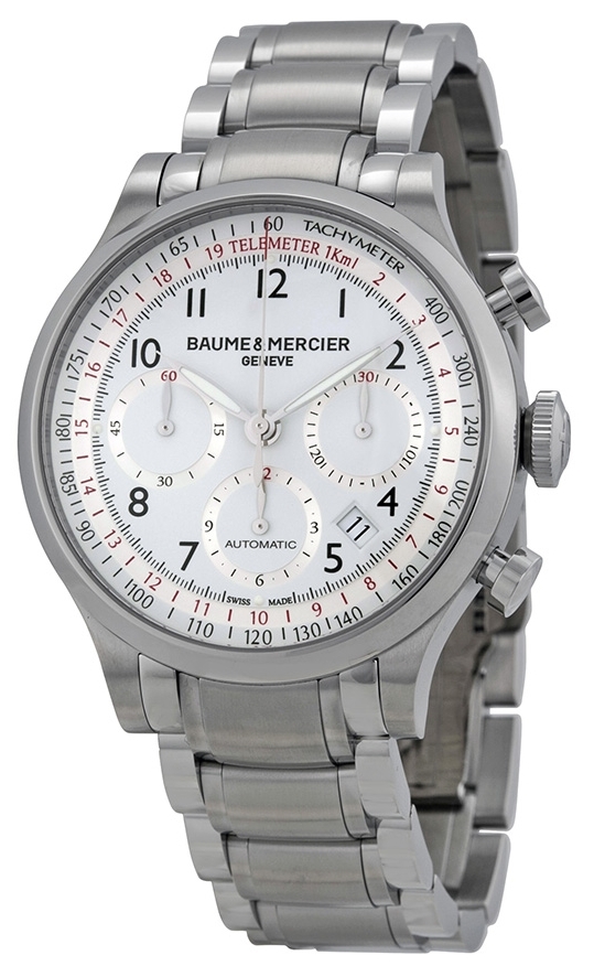 Baume & Mercier Herrklocka MOA10061 CAPELAND Vit/Stål Ø42 mm - Baume & Mercier