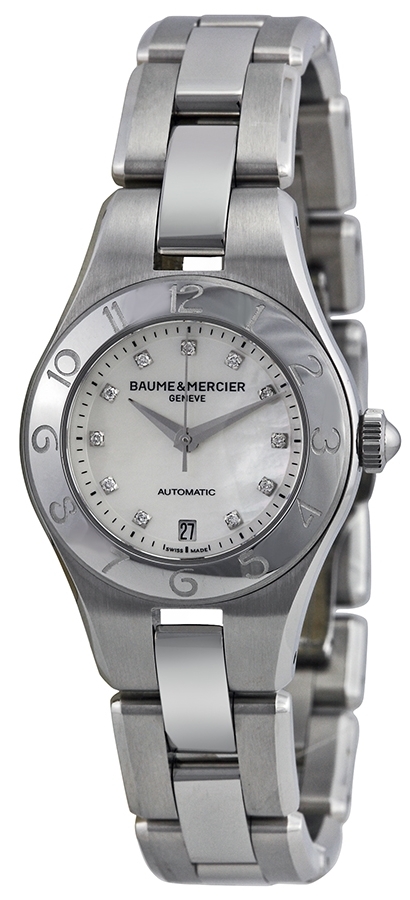Baume & Mercier Damklocka MOA10113 LINEA Vit/Stål Ø27 mm - Baume & Mercier