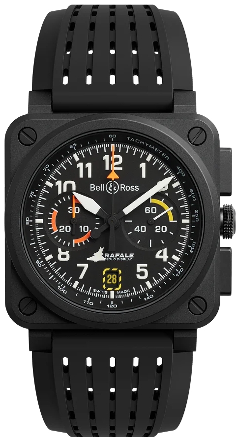 Bell & Ross Herrklocka BR0394-RSD-CE/SRB BR 03 Svart/Gummi 42x42