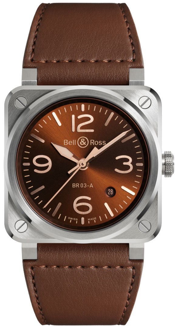 Bell & Ross Herrklocka BR03A-GH-ST/SCA BR 03 Golden Heritage - Bell & Ross