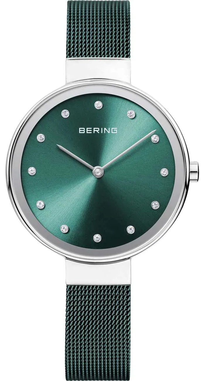 Bering Damklocka 12034-808 Classic Grön/Stål Ø34 mm